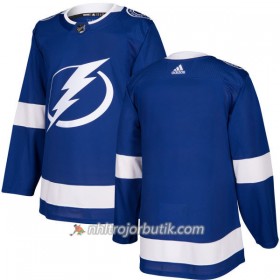 Män Ishockey Tampa Bay Lightning Tröja Blank Adidas 2017-2018 Blå Authentic